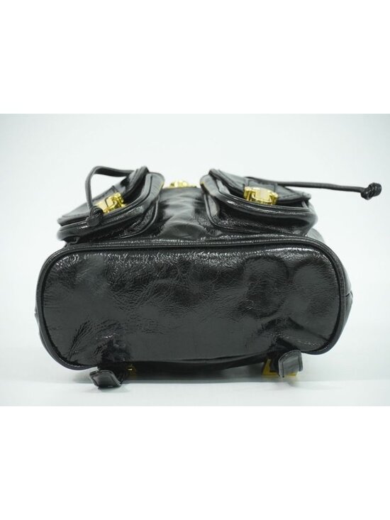 Fendi Patent Leather Backpack Black